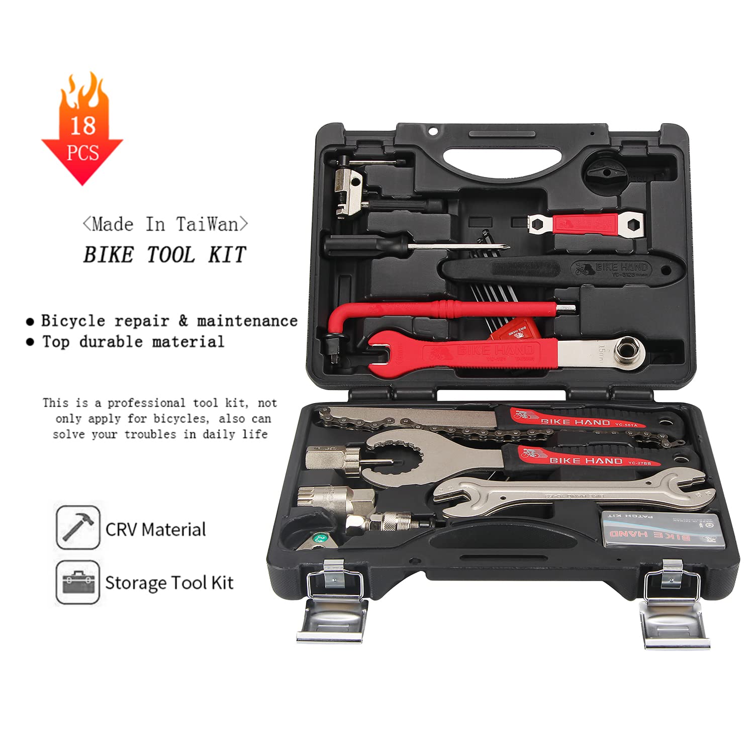 Trousse de réparation de vélo Supercycle à 9 fonctions avec étui de