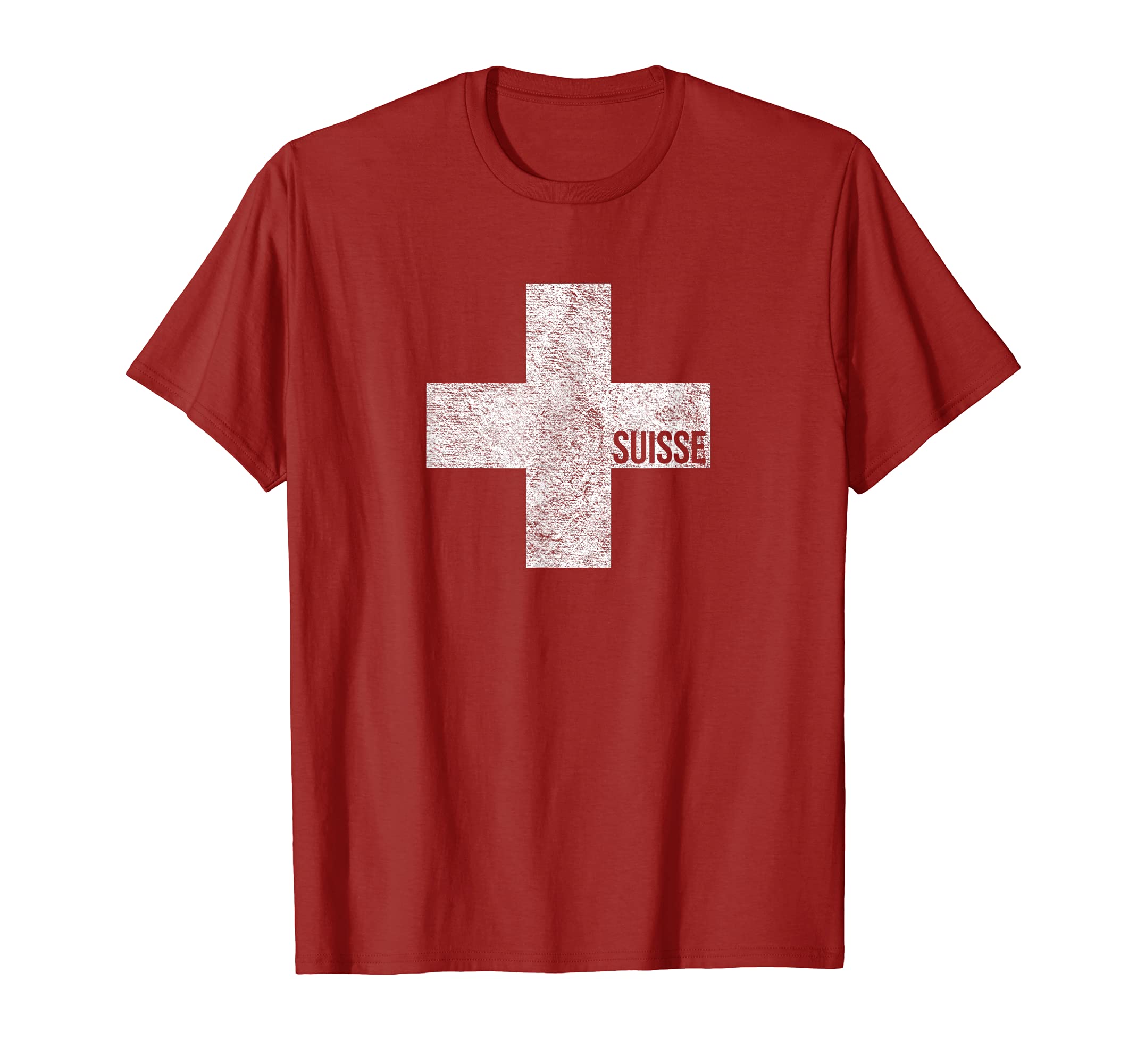 SWITZERLAND SUISSE FLAGSwitzerland Switzerland Swiss Cross Geneva Flag T-ShirtOEKO-TEX STANDARD 100