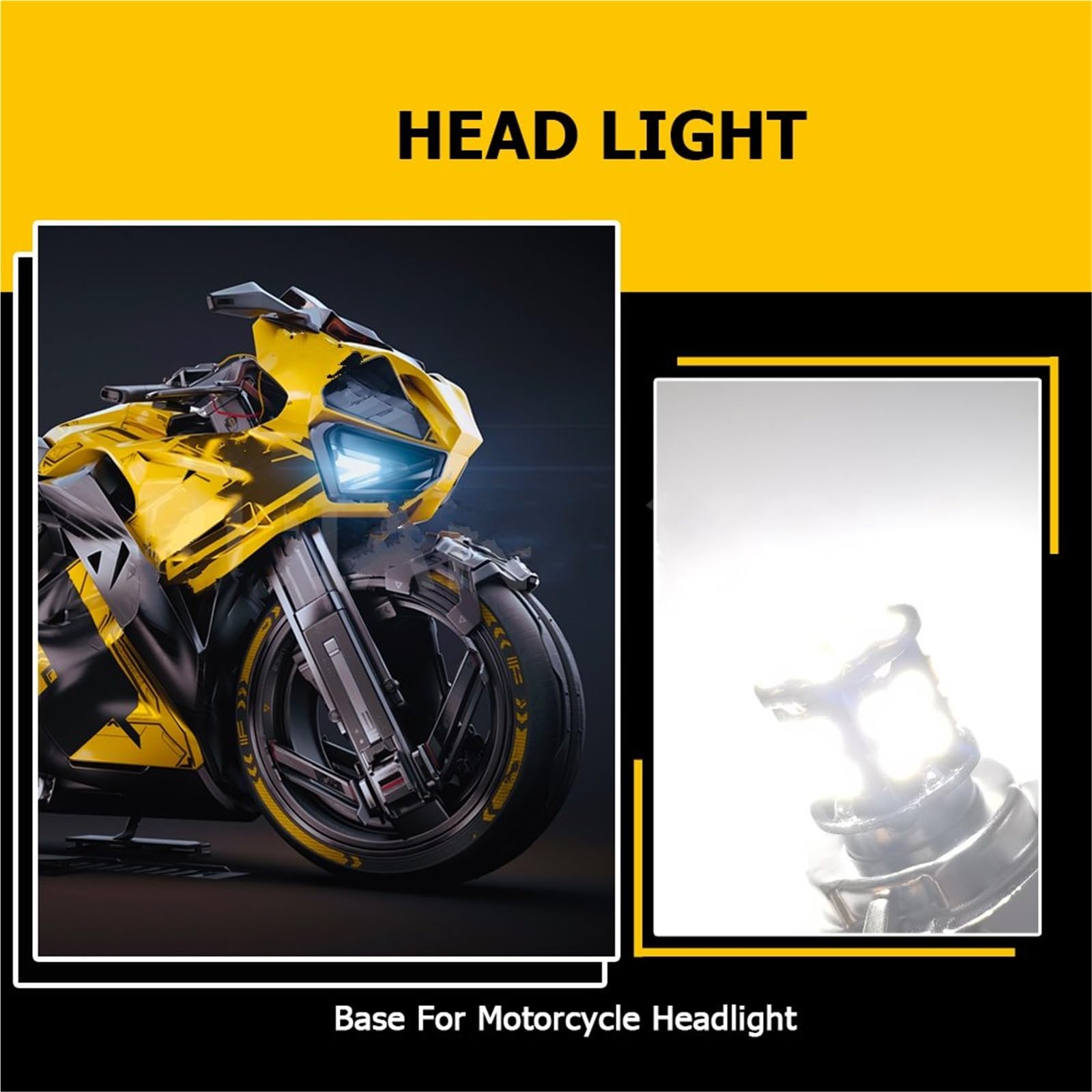Phare Moto LED Ampoule Phare LED pour Moto P26S Phare Antibrouillard