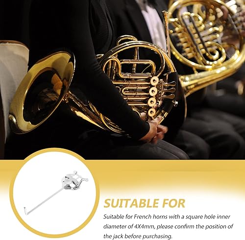 Miniatura 4 de Vaguelly Soporte para partituras de cuerno francés, soporte para partituras de lira de cuerno francés, Abrazadera de lira de marcha de cuerno