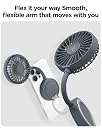 Spigen MagSafe Rechargeable Portable Fan, Handheld Mini Portable Fan (USB Charging, 3-Speed) (Metal Ring for Non-MagSafe Devices Included) - Urban Grey gallery image