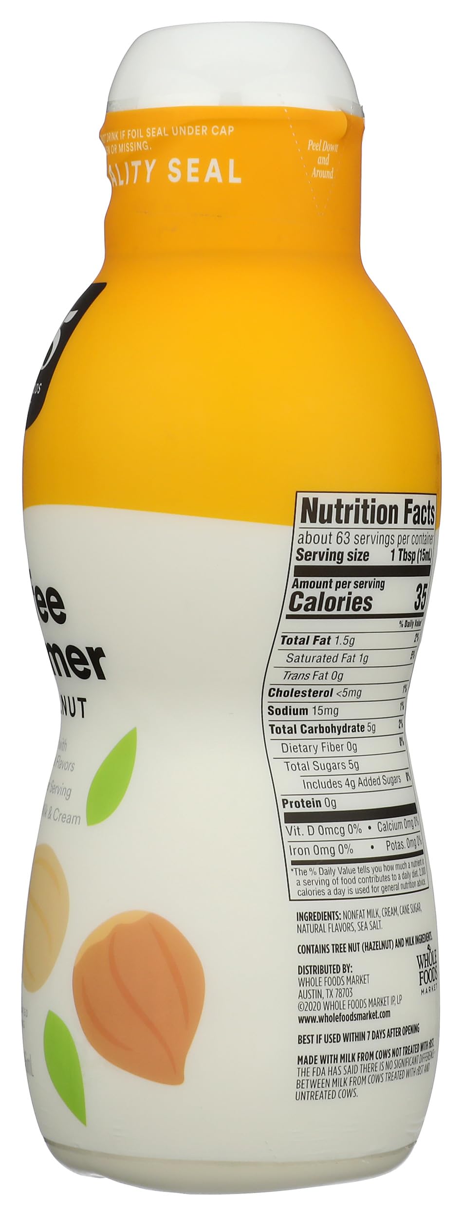 365 By Whole Foods Market Coffee Creamer Hazelnut 32 Ounce — view 5