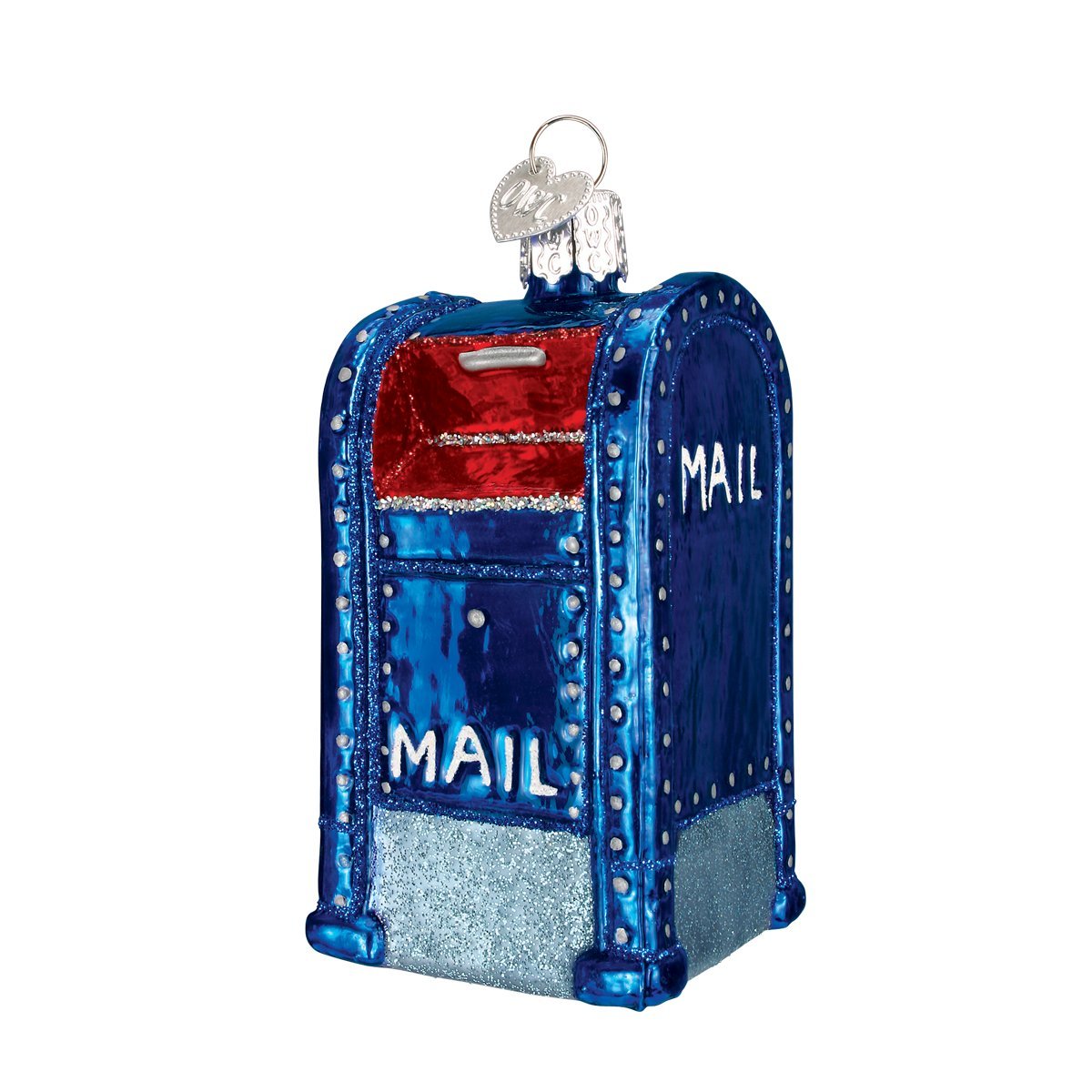 Old World Christmas Ornaments: Home Gifts Glass Blown Ornaments for Christmas Tree Mail Box, Multi Color, 3.500