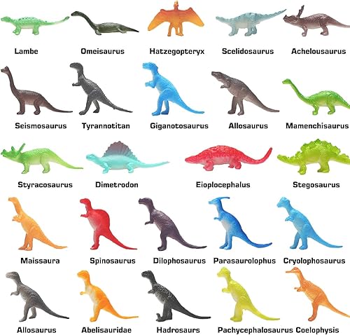 Miniatura 4 de 168 piezas de mini figuras de dinosaurio, juego de dinosaurios de plástico realista para niños pequeños, aprendizaje educativo, bolsa de regalos,