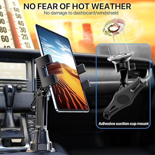 Miniatura 34 de Miracase Soporte universal para teléfono para automóvil, [versión mejorada] Soporte ajustable de cuello largo para auto, soporte para teléfono