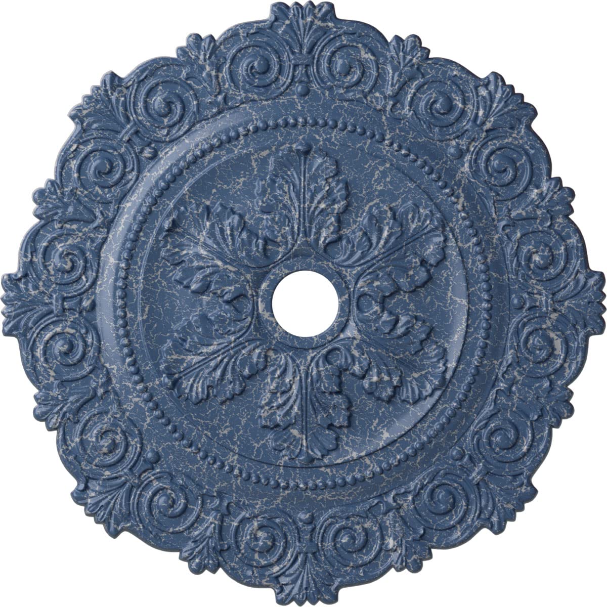 Rosace de plafond décorative style ancien pour salon chic