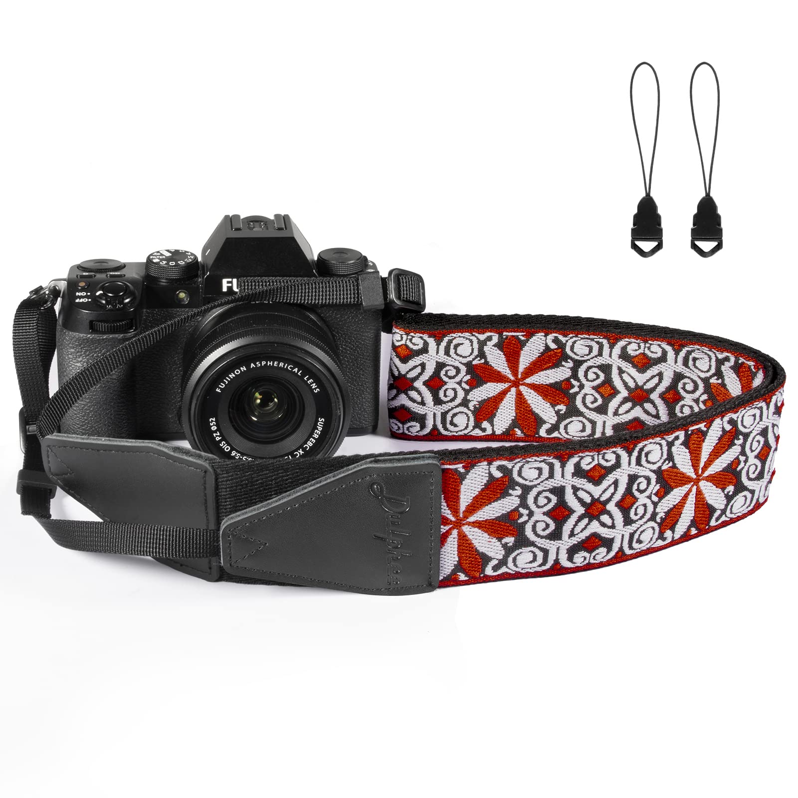 Dulphee Camera Strap, Jacquard Weave 2" Shoulder Neck Straps for All DSLR Cameras Men Women Photographers