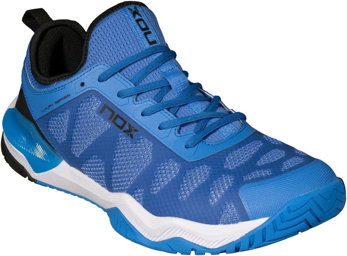 NOX Pickleball Shoes Men Women Pickleball LUX NERBO Palace Blue – Unisex Court Shoes Clinically Certified w/AGG Technology, Lateral Support, Maximum Cushioning & Optimal Grip for Comfort & Stability