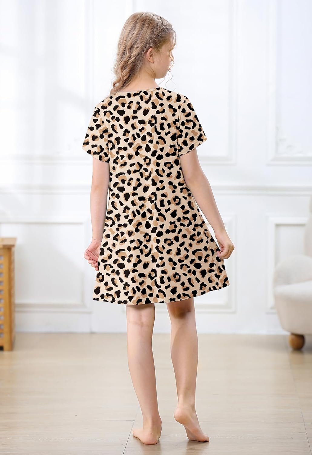 Umeyda Girls & Women's Soft Nightgowns Sleep Shirts Sleepwear Nightdress