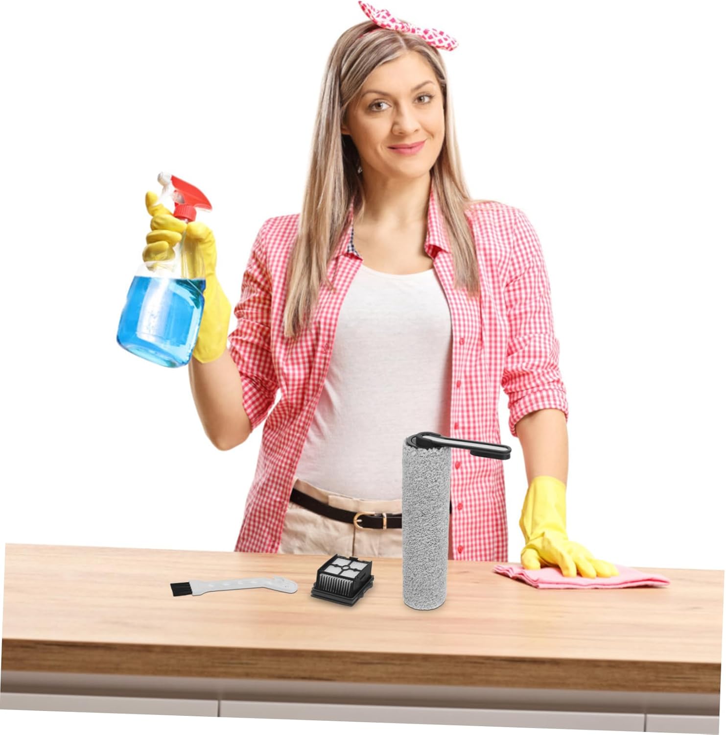 Luxshiny Replacement Filter Scrubber Brush Roller Filter Replacement Kit for Floor Scrubbers