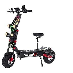 Electric Scooter 60V 40Ah Battery 8000W Dual Motor for Adults High-Speed 56mph 90-Mile Range 14 All-Terrain Tires and