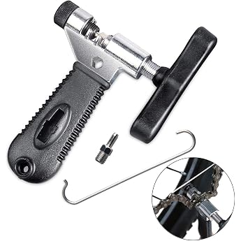 Tagvo Bike Chain Tool Chain Tool Chain Riveter for 7 8 9 10 Speed Bicycle Chain Rivet Remover Stainless Steel Black