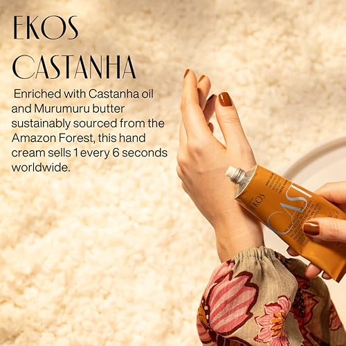 Miniatura 8 de Natura - Crema de manos de nuez brasileña - Bálsamo de manos de castaña anti sequedad - Hidratante de piel de hidratación profunda las 24 horas -