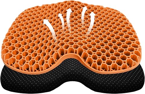 Cojín de asiento de kayak, asiento de kayak de gel grueso antideslizante impermeable, almohadilla de goma portátil para remo de canoa para estadio,