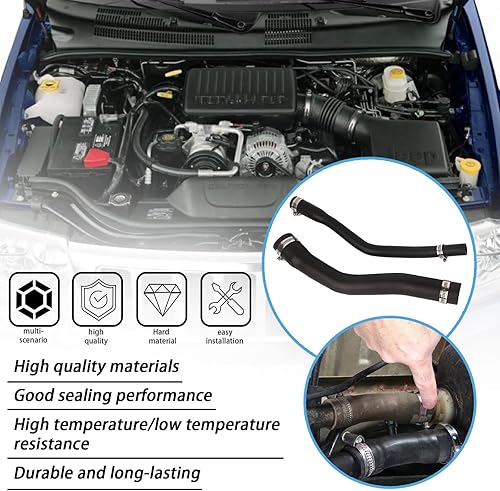 Miniatura 6 de Mangueras de combustible y ventilación negras con 4 abrazaderas compatibles con Jeep XJ Cherokee JXJ JXJV XTPTFABS de 97 - 01