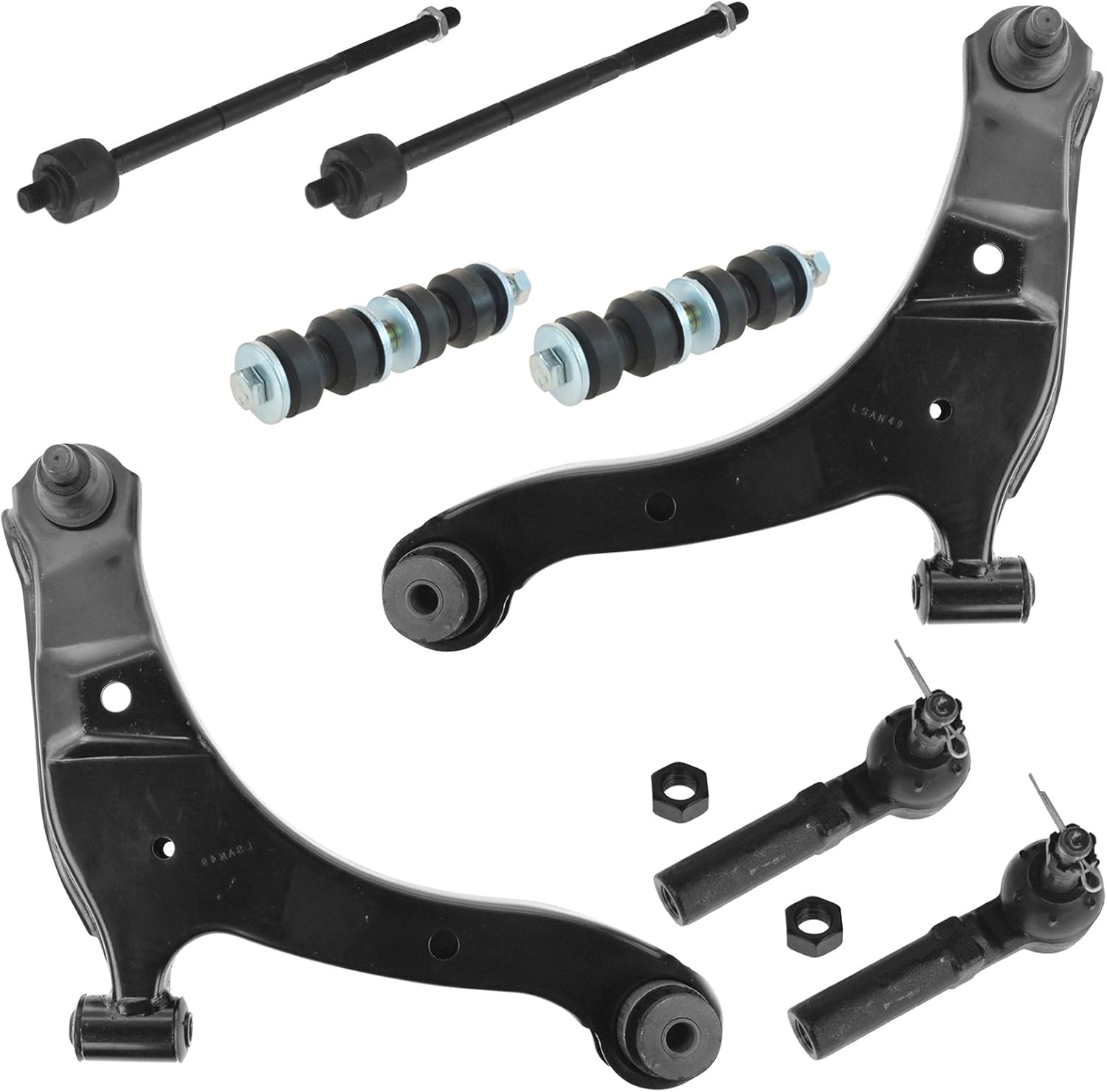 Control Arm Ball Joint Tie Rod Sway Bar Link 8 Piece for PT