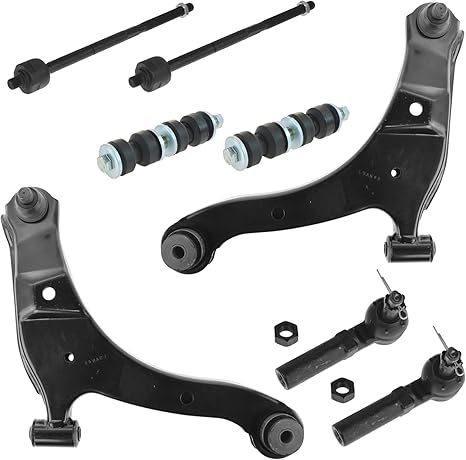 TRQ Front & Rear Suspension Kit For 2019-2022 Jeep Cherokee – Includes Struts, Shocks, Sway Bar Links – Complete 8-Piece Replacement Set