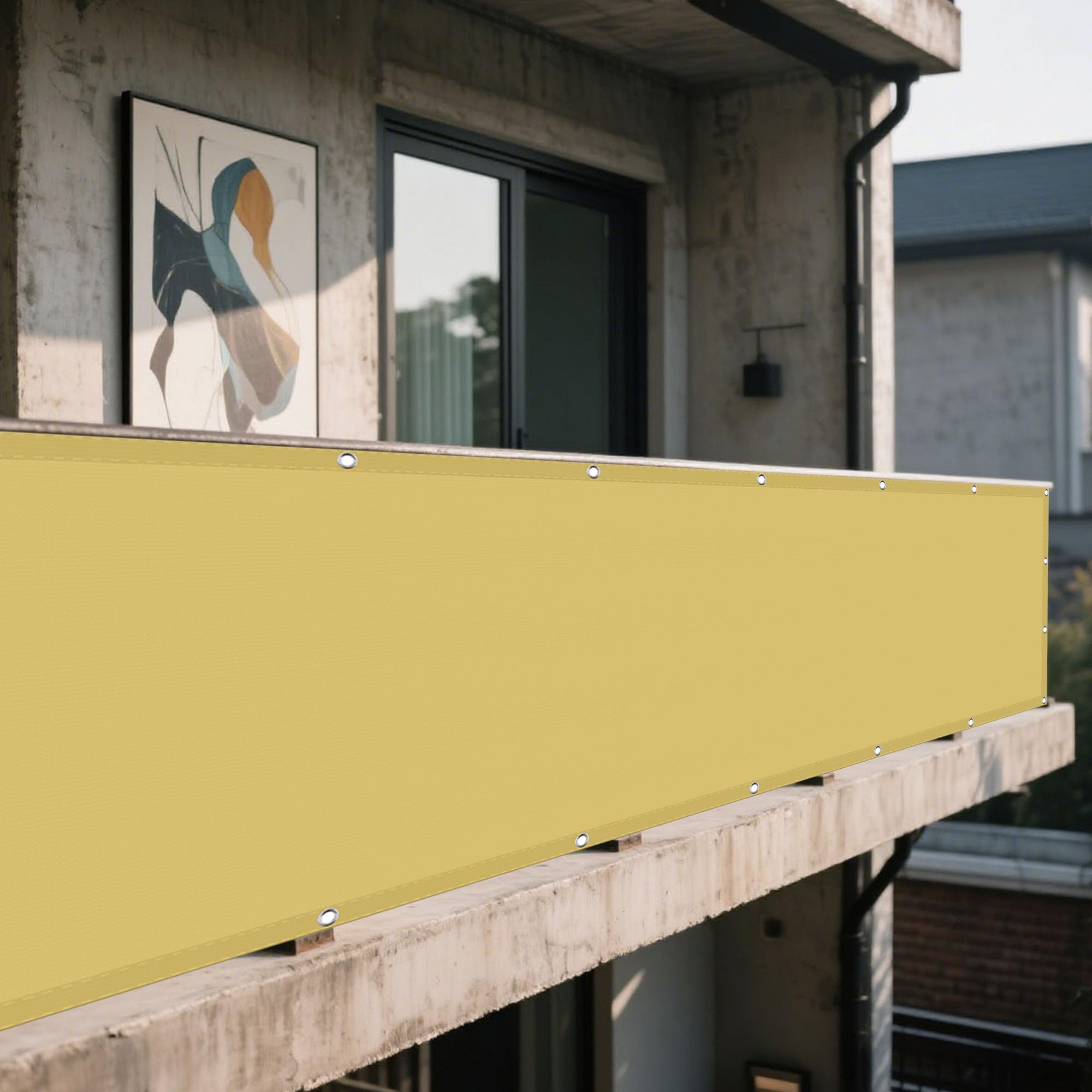 Voile d'ombrage extérieur carré grand format pour patio et jardin