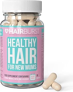 HAIRBURST Postpartum Vitamins for Hair Loss - Hairburst Pregnancy Supplements with Added Biotin, Folic Acid & B Vitamins - Breastfeeding for Prenatal & Postnatal Use - 30 Day Capsule Supply