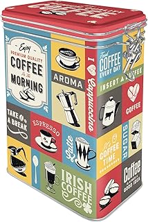 Nostalgic-Art Retro coffee tin box, 44 oz, Coffee Collage – Gift idea fo...
