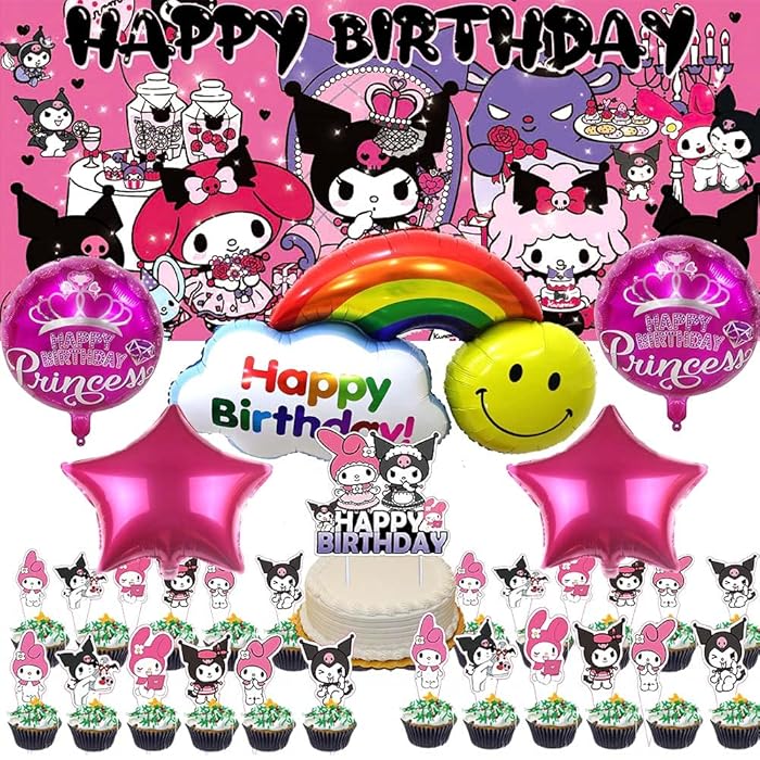 Buy Kuromi Party Decorations Supplies Birthday Cake Topper