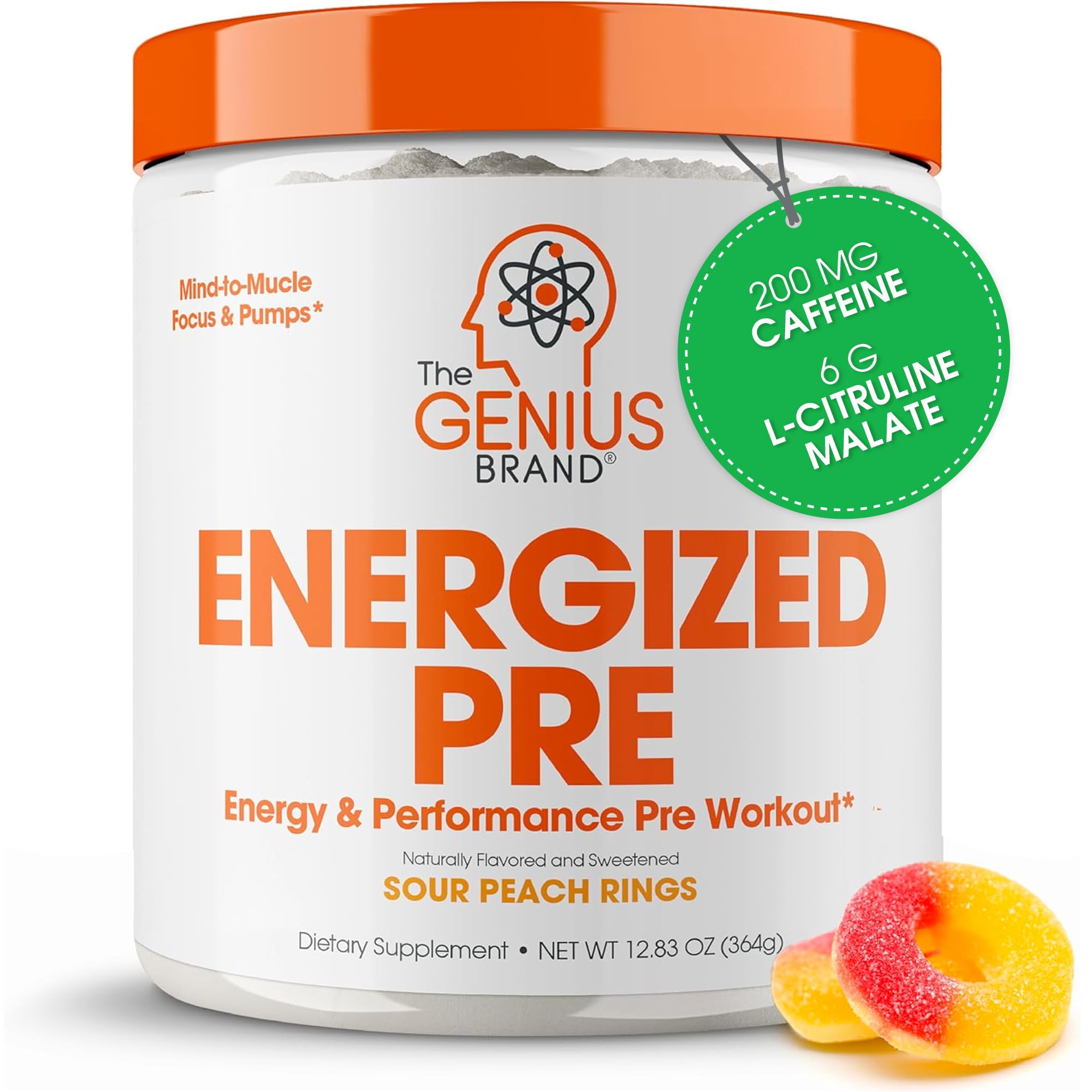 Amazon.com: Genius Energized Pre Workout Powder – Caffeine Infused