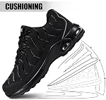 DYKHMILY Chaussures de tennis en acier antidérapant pour hommes Chaussures de travail large Poncture Proof Légèreté Sécurité espadrilles Chaussures de Tennis en acier résistant aux glissements