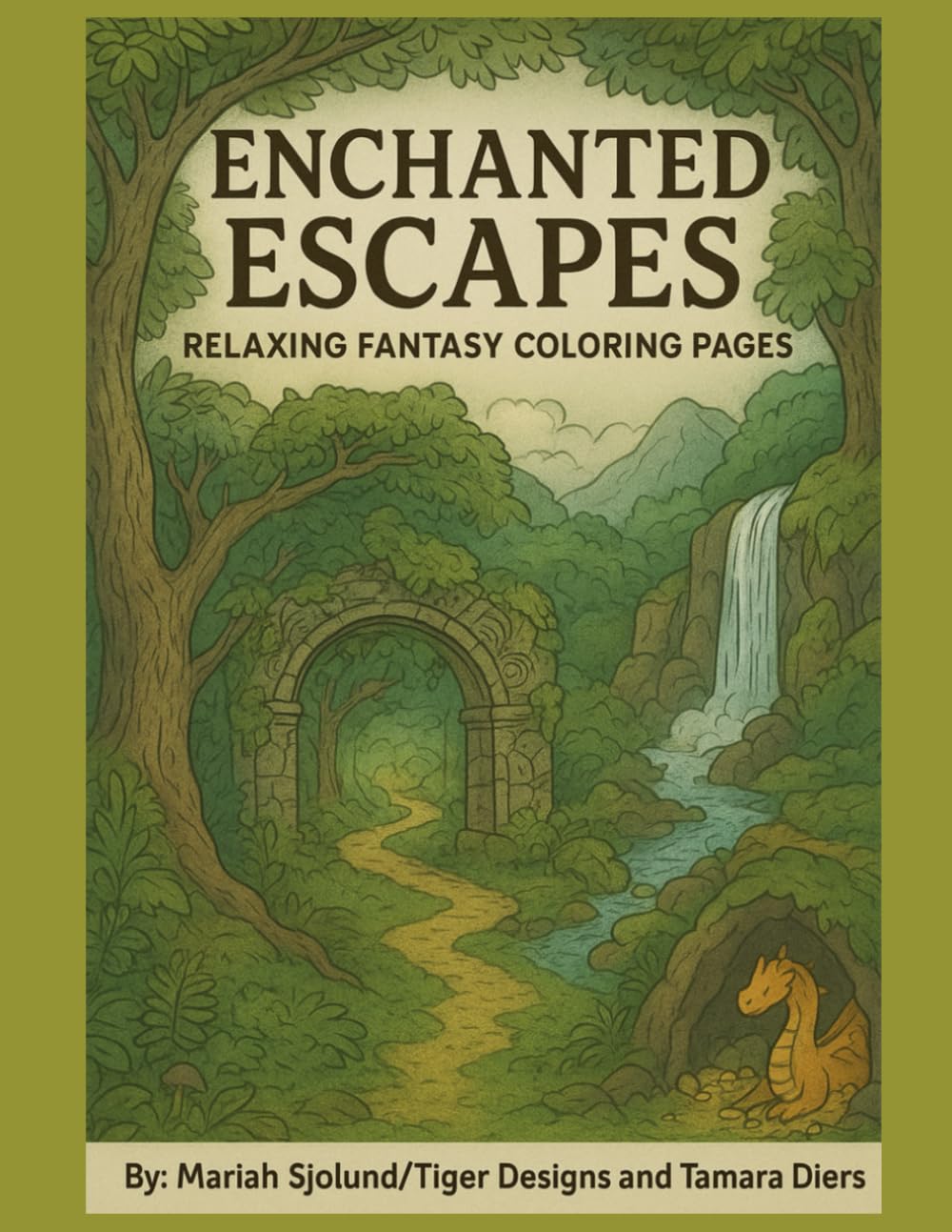 Enchanted Escapes: Relaxing Fantasy Coloring Pages for Adults