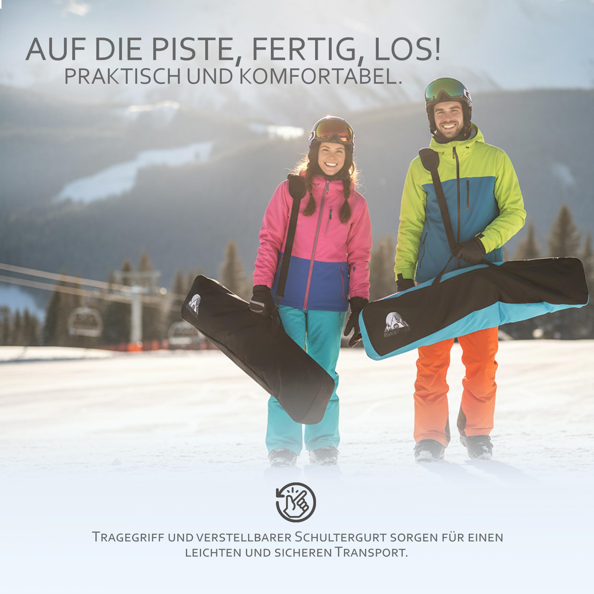 Rawstyle Bolsa para snowboard 170 cm XXL