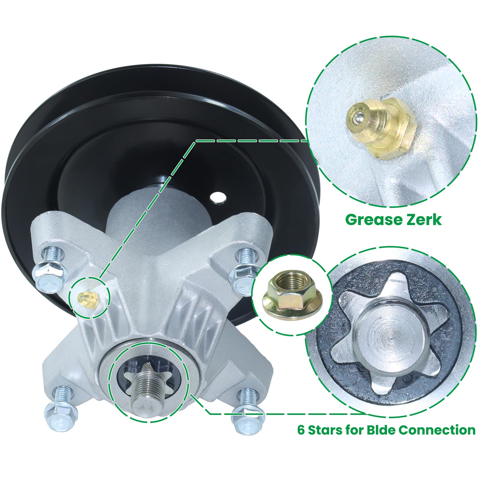 Amazon.com : POSEAGLE 918-0624B Spindle Assembly Replaces 618-0624