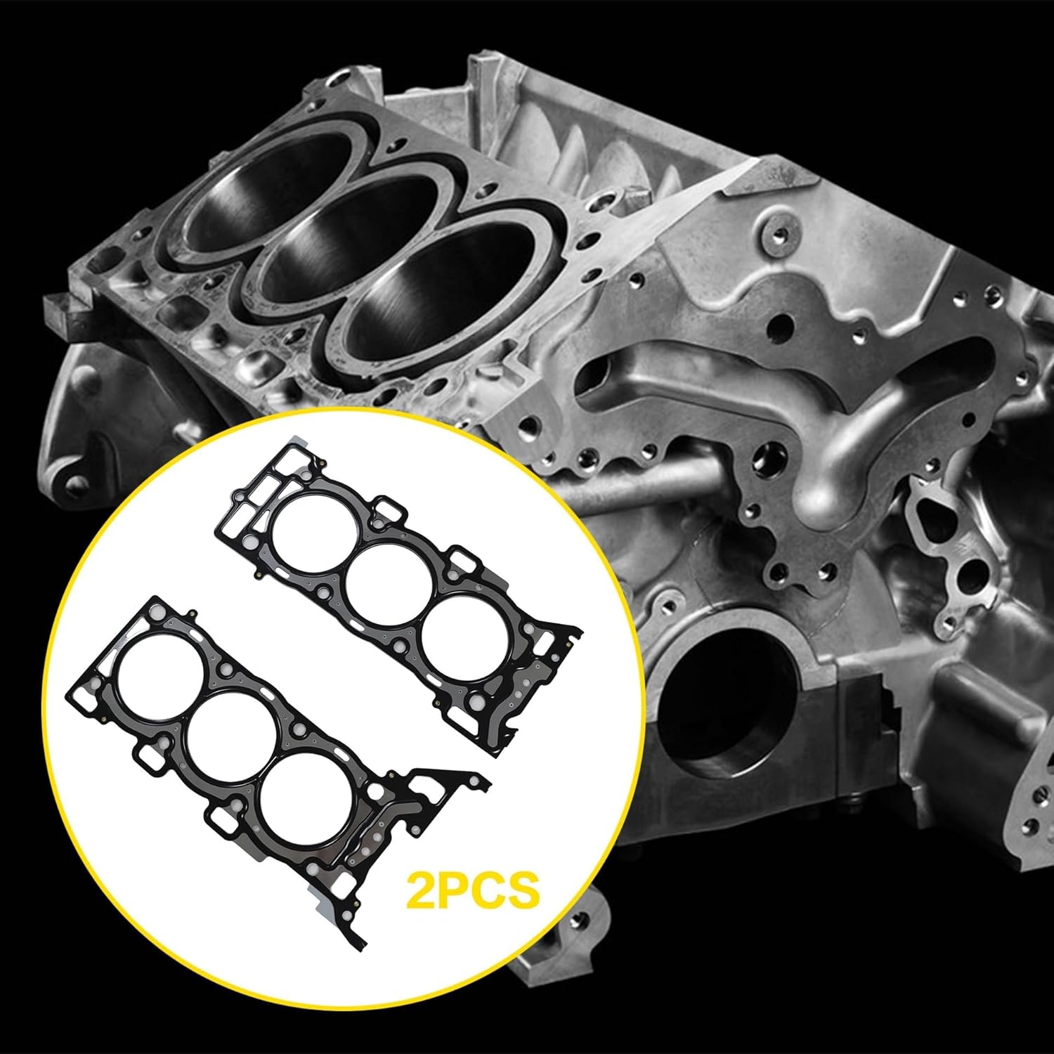 GXARTS MLS Cylinder Head Gasket 26377PT fit for Chevrolet Traverse 2009-2017 3.6L fit for Buick Enclave 3.6L 217CID V6 2008-2017 fit for GMC Acadia 3.6L 2007-2016 12645702 12631767 12634318 12634479