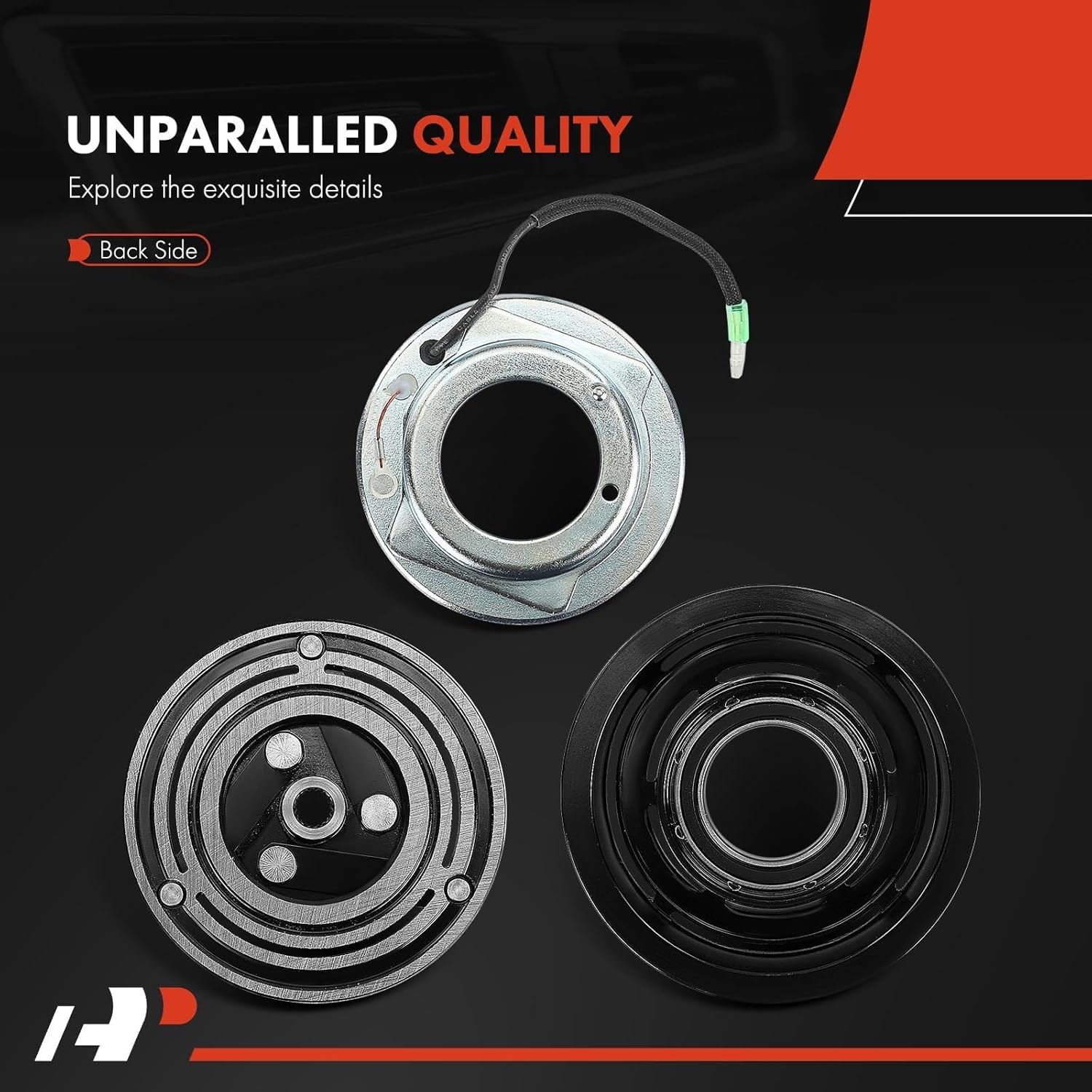 A-Premium Air Conditioner AC Compressor Clutch Kit Compatible with Mitsubishi Outlander 2009-2020, Lancer 2009-2017, Outlander PHEV 2018-2020, Outlander Sport 2011-2020, 2.0L 2.4L