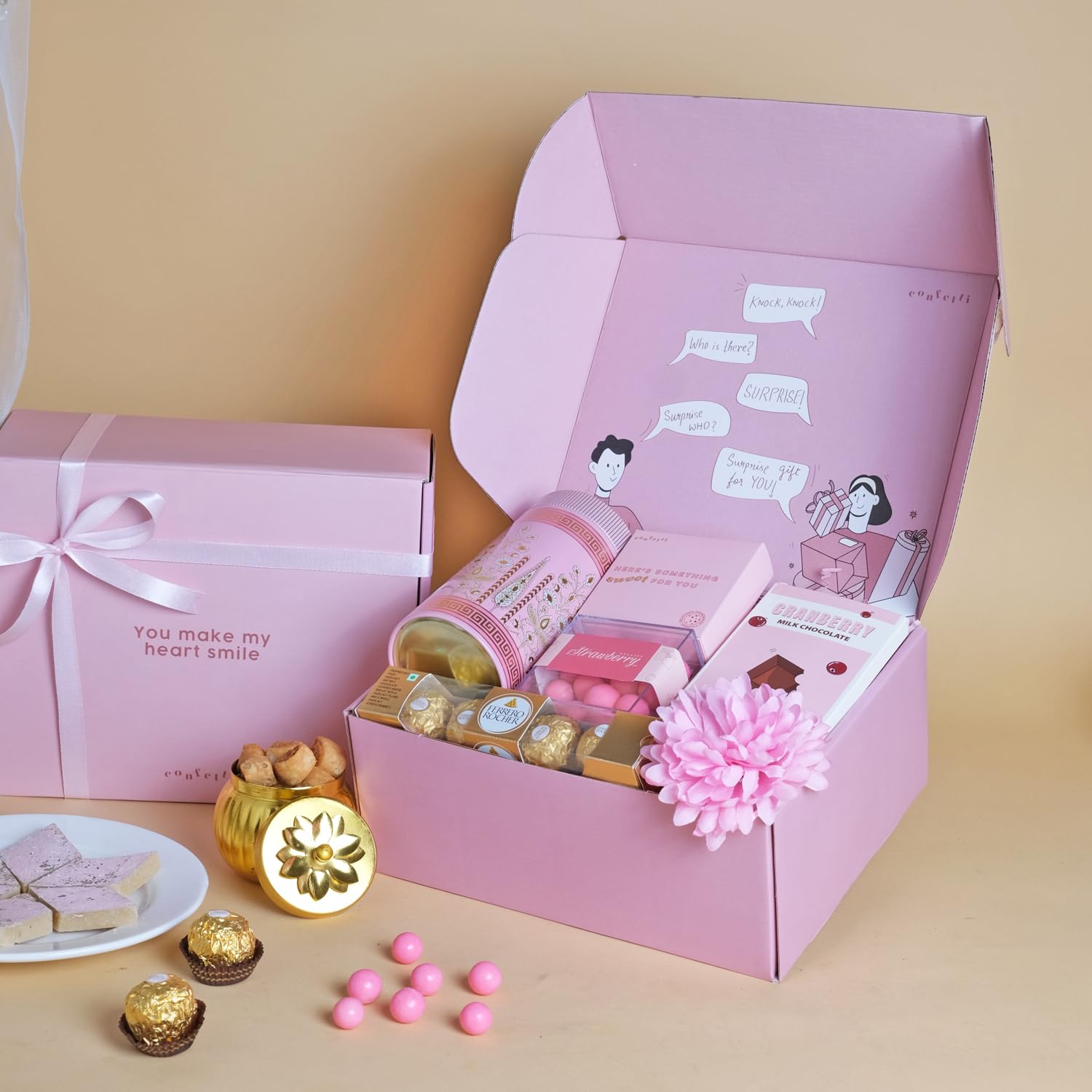 Confetti Gifts Premium Festive Gourmet Hamper | Healthy Gift Hamper with Gourmet Snacks & Dry Fruits | Corporate Gift Box | Diwali Gift Hamper for Family & Friends-image-1