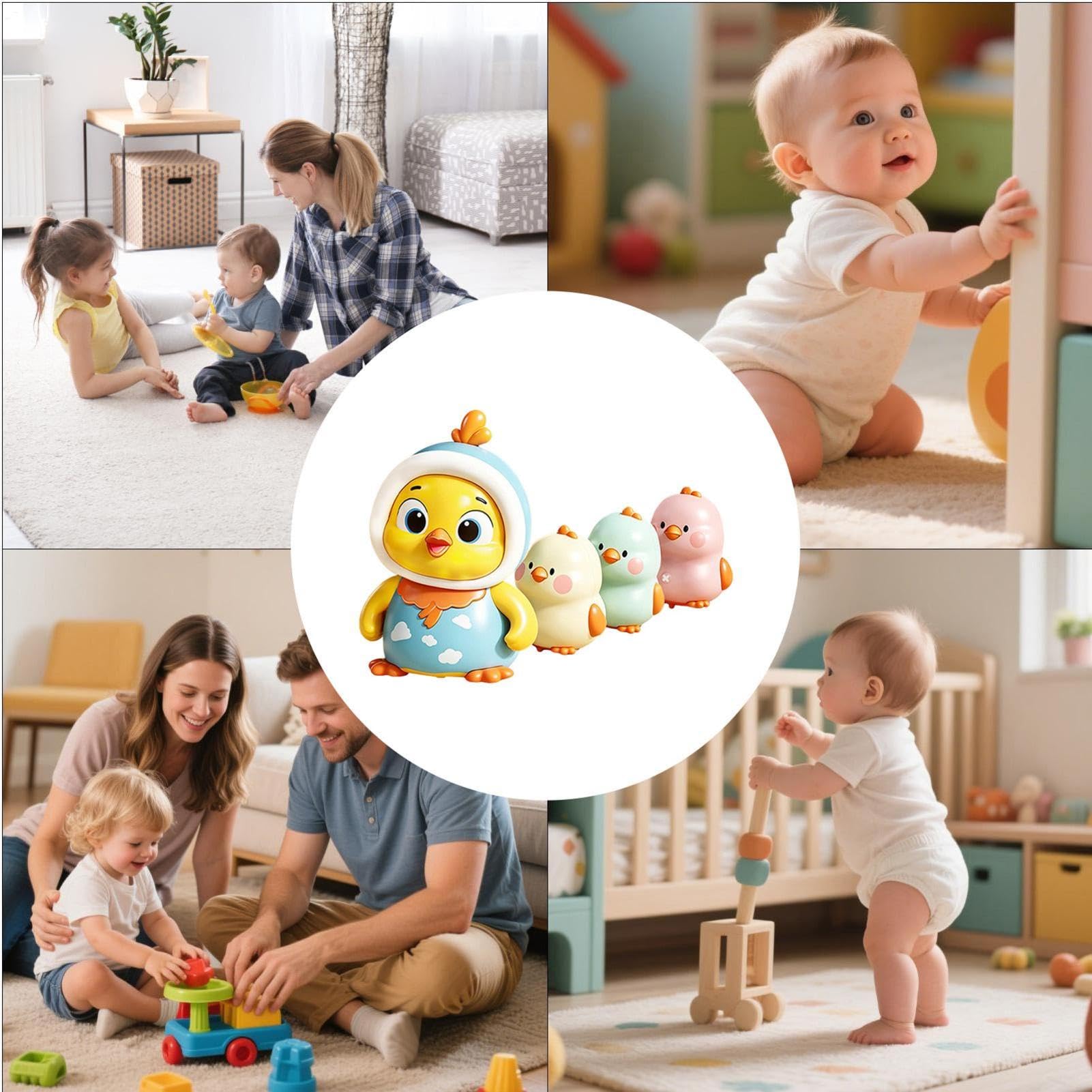 Giocattolo musicale magnetico per bambini, con funzione luminosa