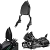 Road Glide Sissy Bar, PSLER Motorcycle Detachable Backrest Passenger Purpose Seat Back Pad Cushion Adjustable Freely Removable for Touring Street Glide Electra Glide Road Glide Road King 2009-2025