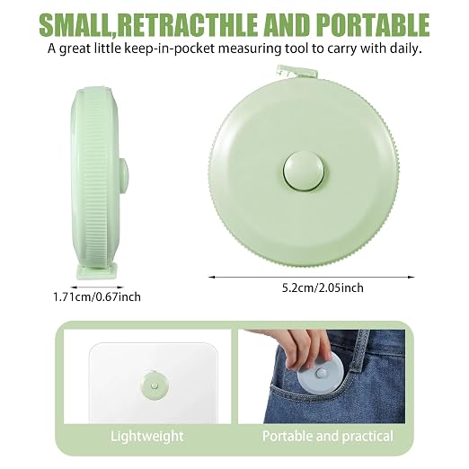 Set de 6 Cintas Métricas Retráctiles para Cuerpo 60 Pulgadas 1.5 M miniatura 2
