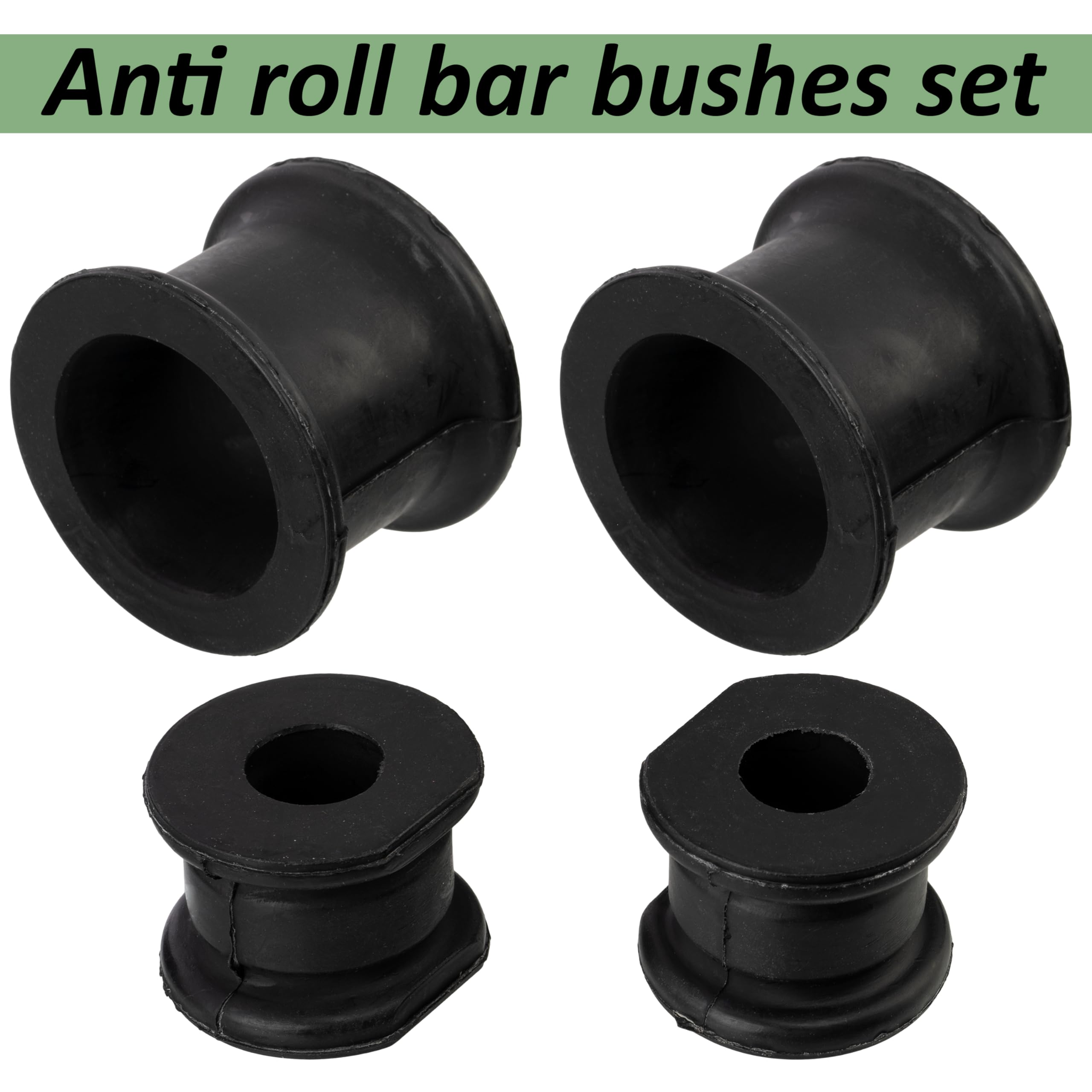 AERZETIX - C70046 - Juego de 4 soportes elásticos para reparación de suspensión estabilizador - compatible con números OE 1633200044 1633200144