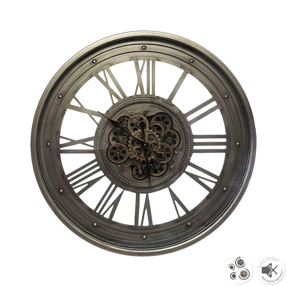 Atmosphera Wanduhr aus Metall – Durchmesser 80 cm