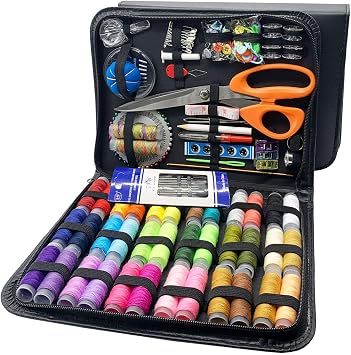 Sewing Kit for Adults, 205Pcs Professional Sewing Supplies Accessories with Tailor Scissors,Premium Sewing Supplies Set 30 Needles,Yarn Snips and More for Travel Home Beginners 205