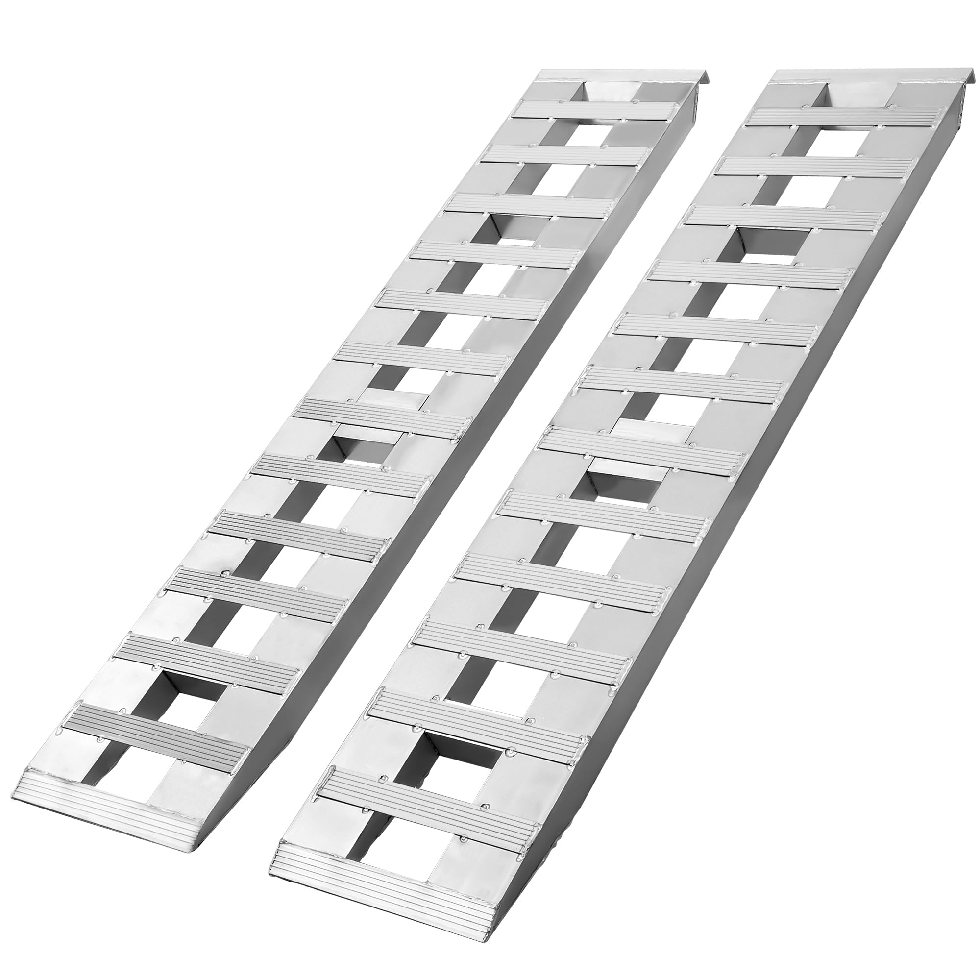 YITAMOTOR 2pcs 6000lbs 84" x 14" Aluminum Trailer Ramps, Loading Ramps Car ATV Truck Auto Hauler Knife & Hook Ends