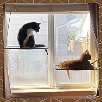 Vista 5 de Percha de seguridad para ventana de gato, con soporte inferior de 360 °, para cualquier gato