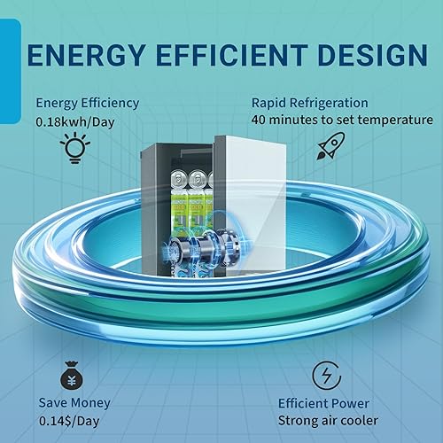 Miniatura 4 de Refrigerador de bebidas de 24 latas0.9 pies cúbicos y mini refrigerador para el cuidado de la piel con puerta frontal con espejo y control de