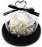 Vista 10 de Kylin Glory Forever Flowers - Rosas eternas reales preservadas, regalo con luces LED de estado de ánimo para el día de San Valentín, cumpleaños