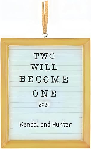 Miniatura 3 de Adornos de boda personalizados, adorno de palomas de amor, adornos de señor señora 2022, adorno de boda de nuestra primera Navidad 2022, adorno de