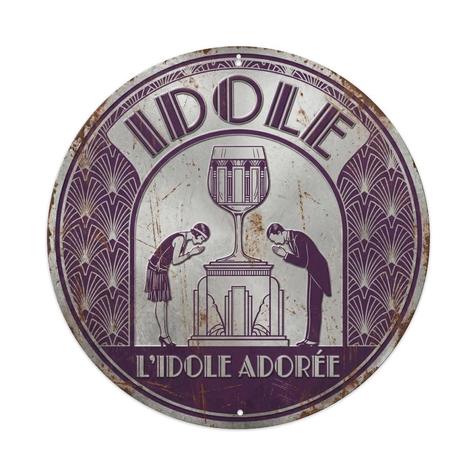 Idol Humorous Gathering Idol Vintage Metal Tin Sign Plaque Wall Decor for Cafe, Club Bar, Office, Garden Metal Poster 8x8Inch