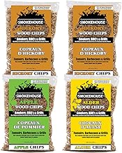 Smokehouse Products Wood Chips 4 Pack Assortment, Brown, One Size (9794-000-0000)