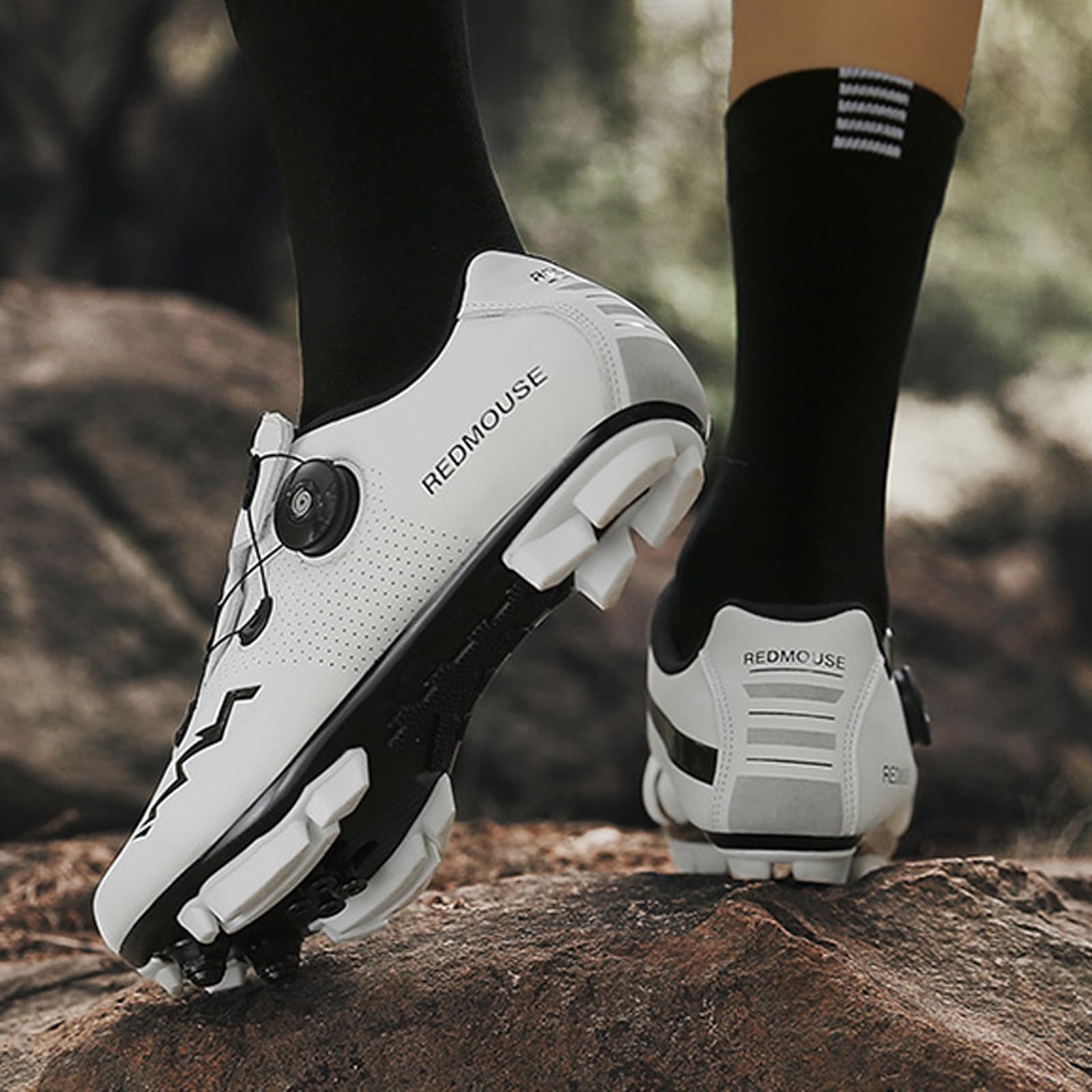 Męskie buty rowerowe, buty rowerowe MTB, damskie buty kolarskie, męskie buty kolarskie, męskie buty kolarskie, antypoślizgowe buty rowerowe, regulowany przycisk