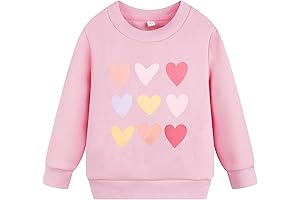 Valentine's Day Gift for Toddler Girls: Cozy and Heartwarming Sweatshirts