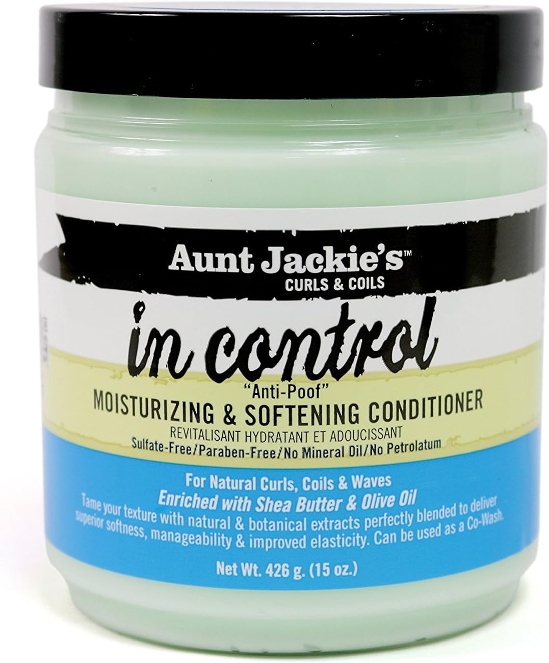 Aunt Jackie’s in control 15oz – “Anti-Poof” Moisturizing & Softening Conditioner