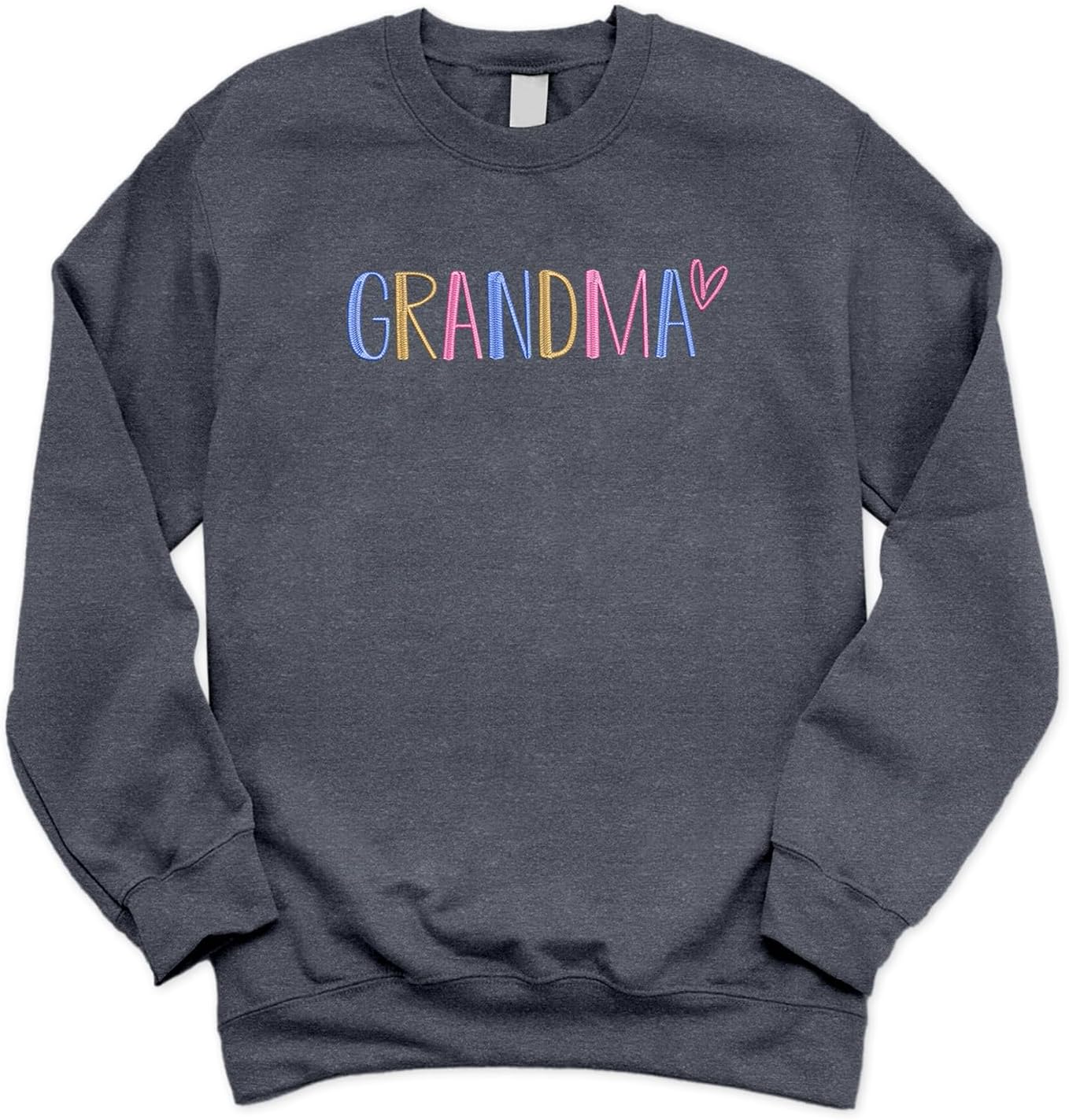 GODMERCH Embroidered Grandma Sweatshirt, Gifts Birthday Mothers Day for Grandma, Embroidery Crewneck Sweatshirts for Women - Image 7